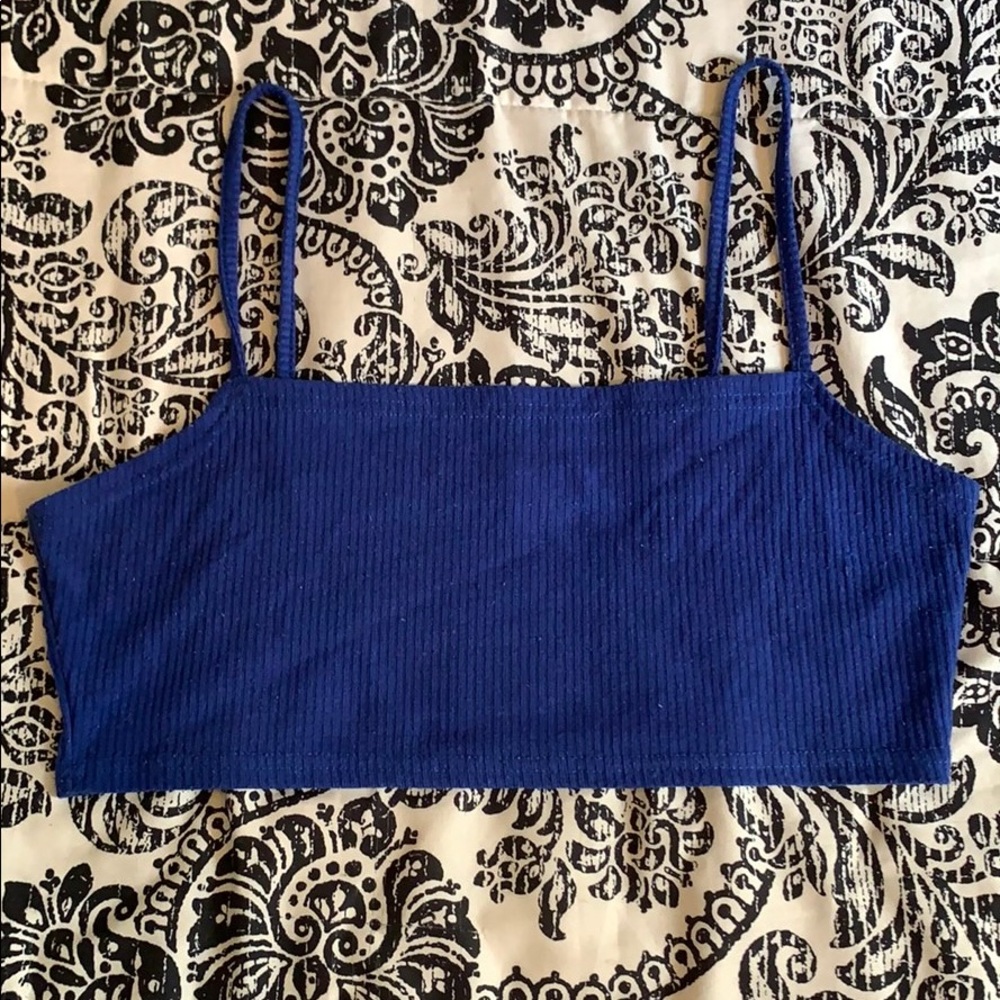 Royal Blue Extreme Crop Top